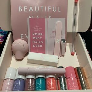 Olive & June mani nail system, NEW AND UNUSED!! 5 colors plus lots of extras!